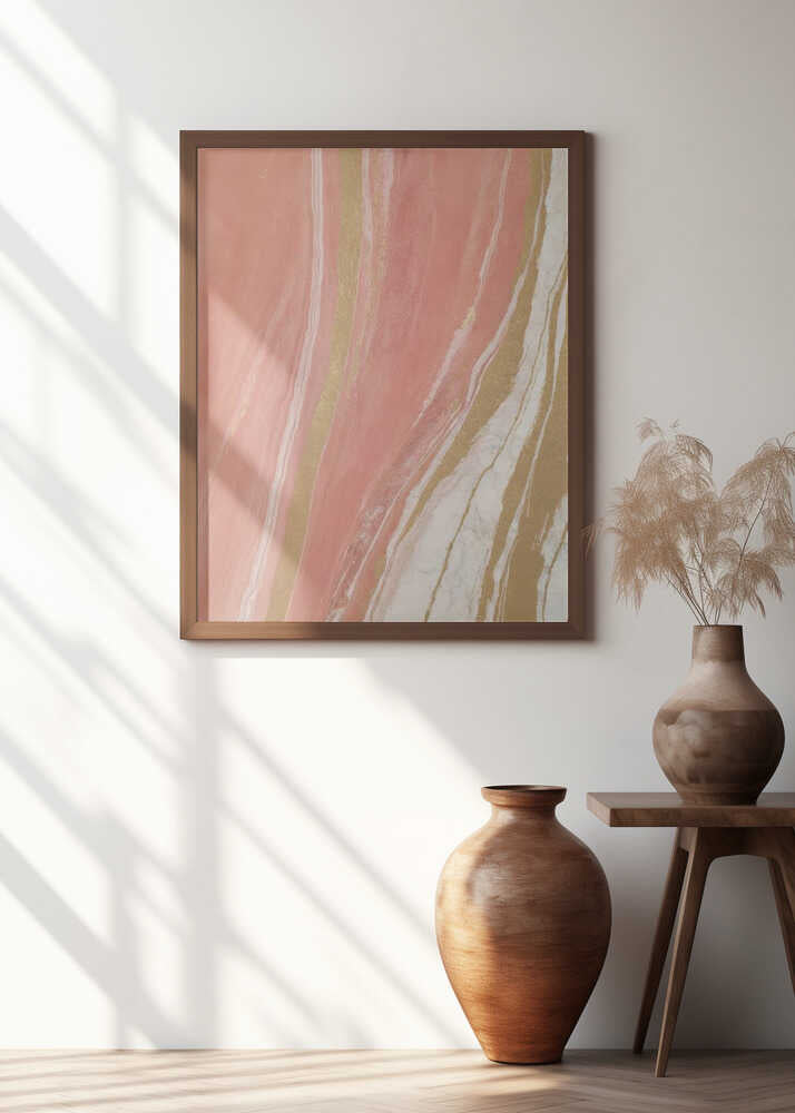Blush Marble With Gold