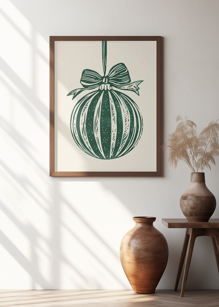 Christmas Ornament Green Illustration