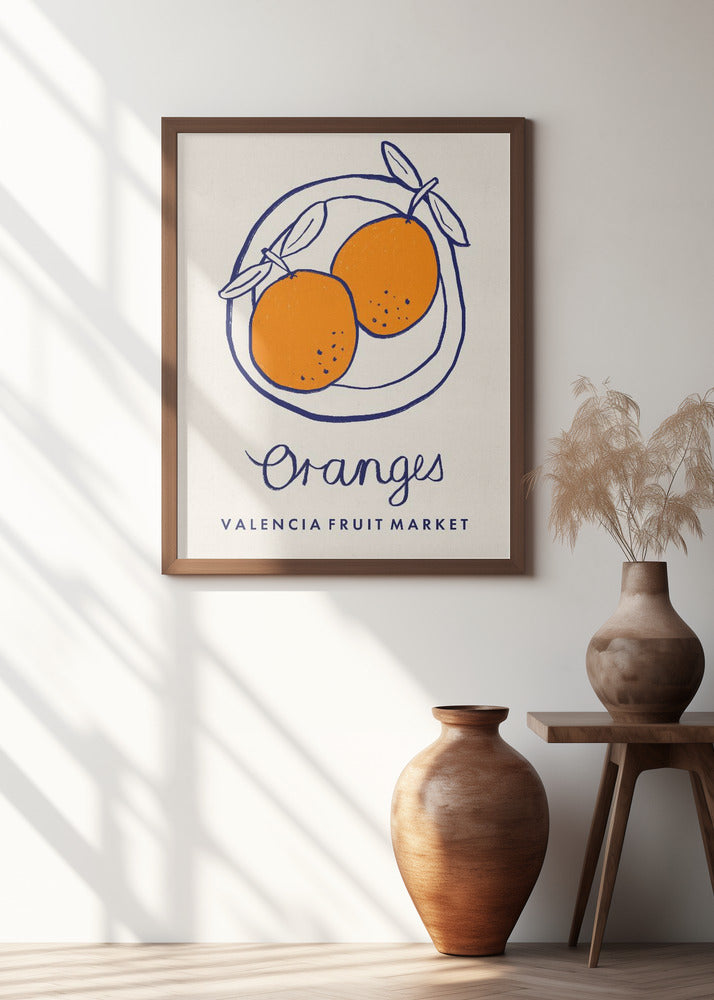 Food Art - Oranges Valencia Fruit Market