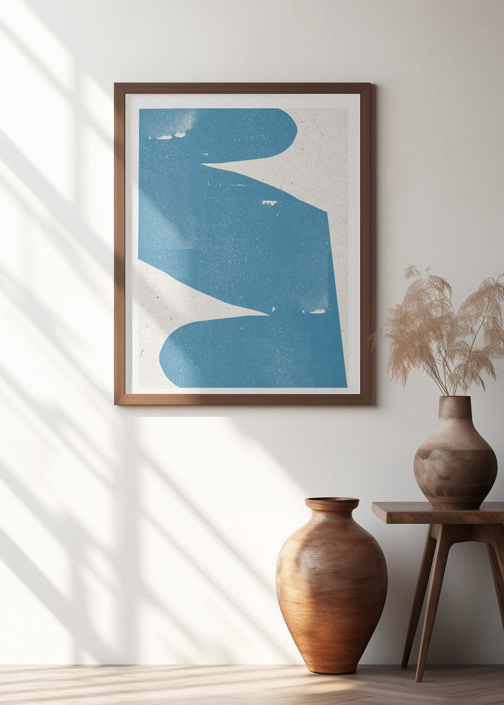 Blue Abstract Curve