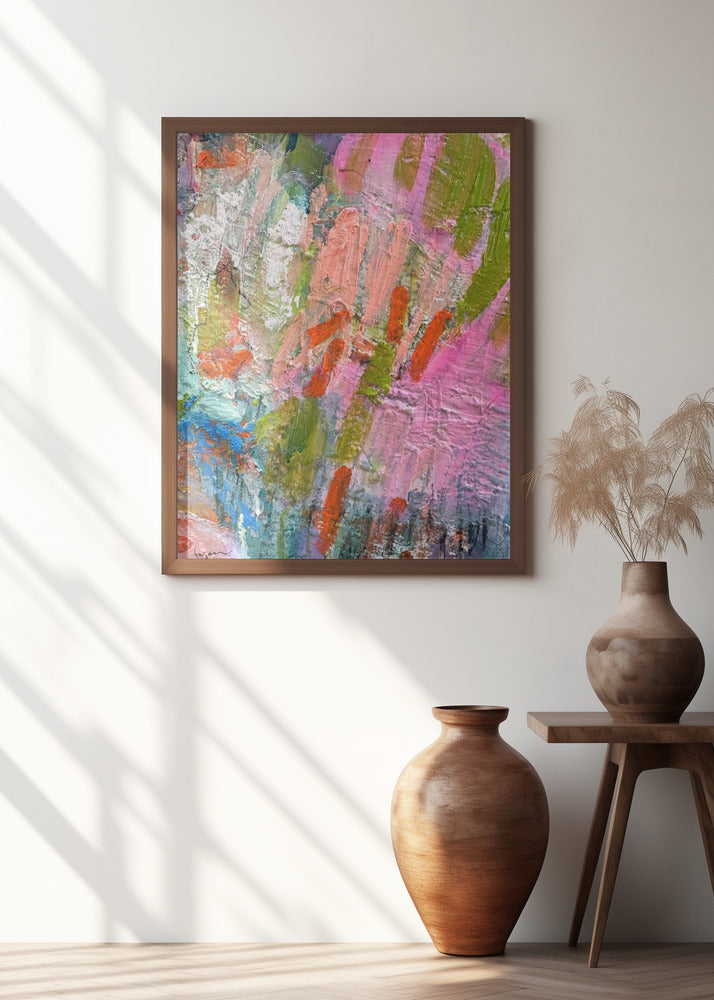 Whispering Pink Brushstrokes