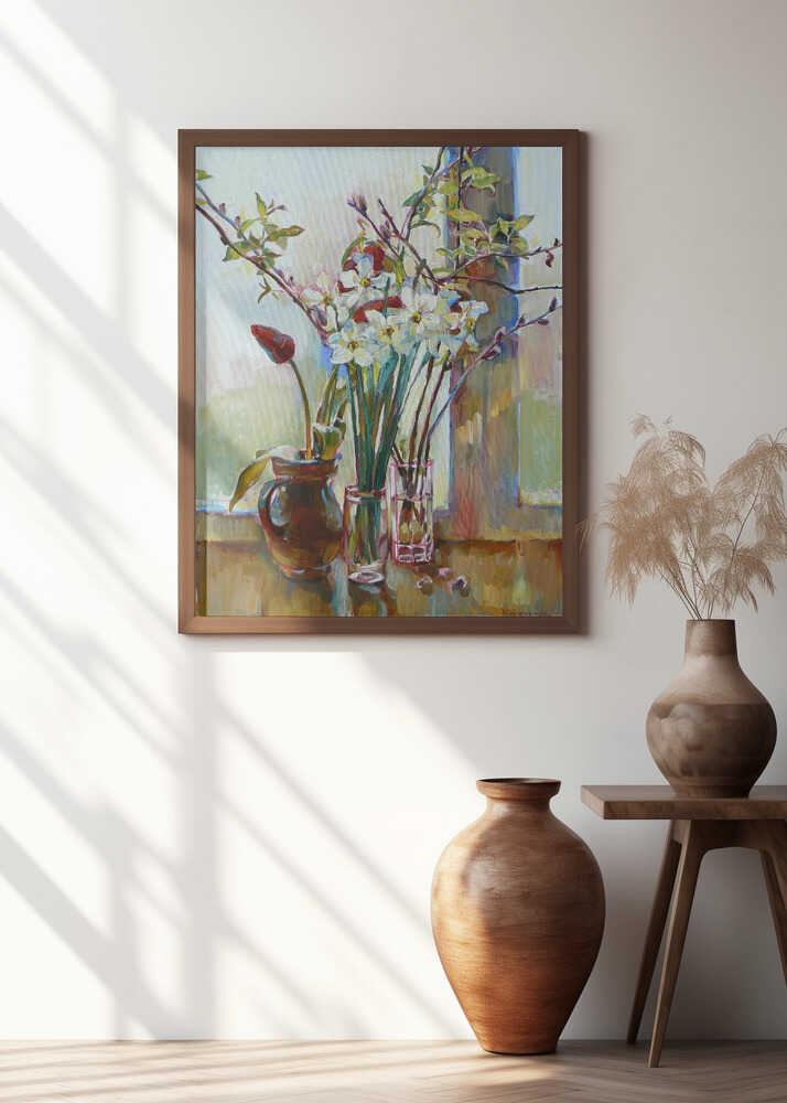 White daffodils
