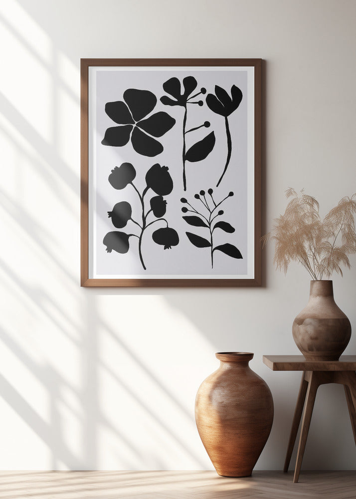 Silhouetted Blooms