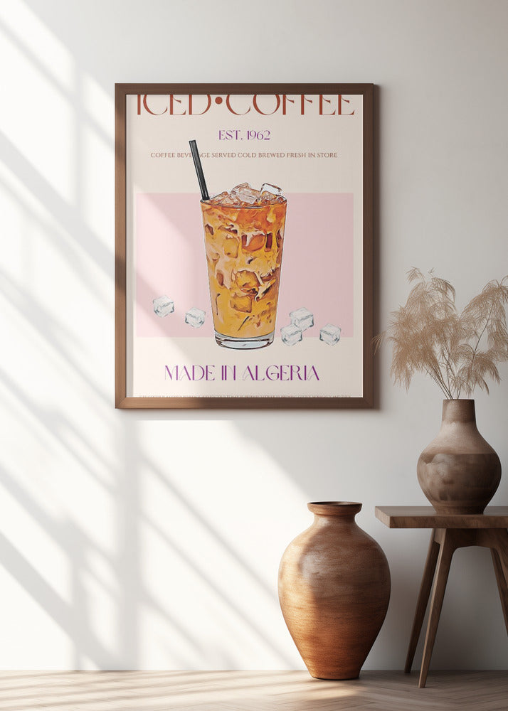 Refreshing Glass of Iced Coffee