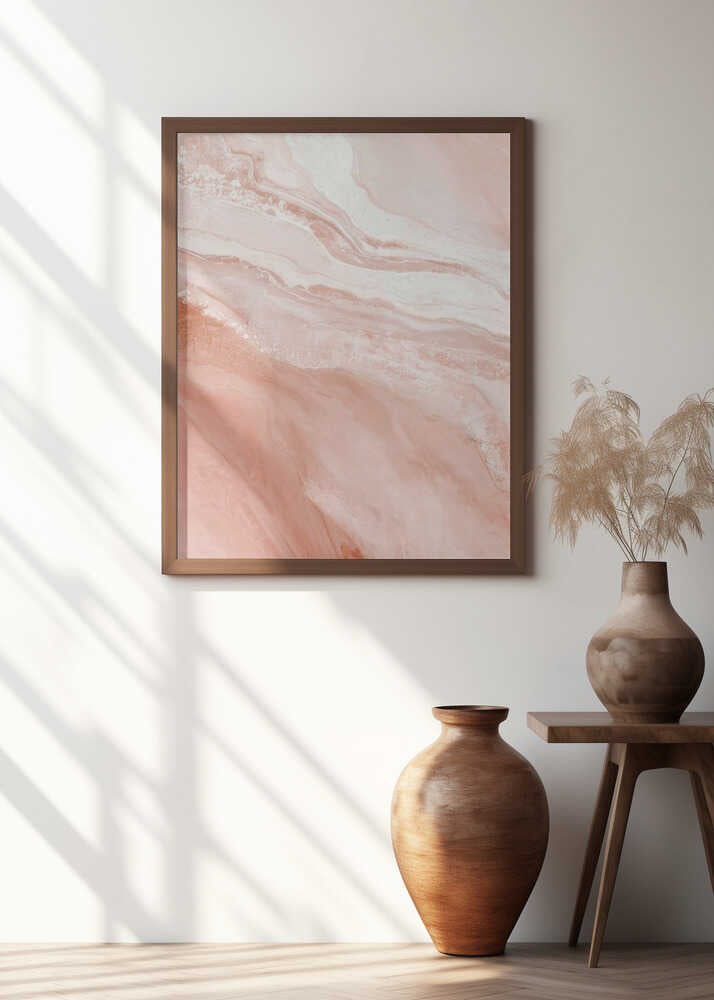 Pink and White Marbled Patterns