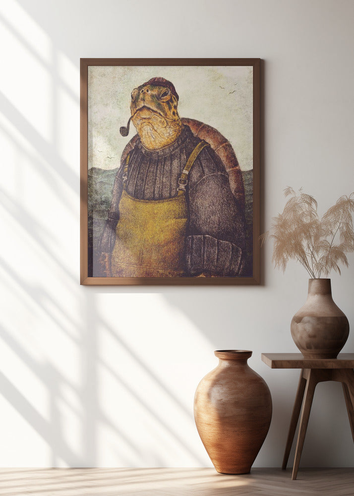 Vintage Stylish Turtle