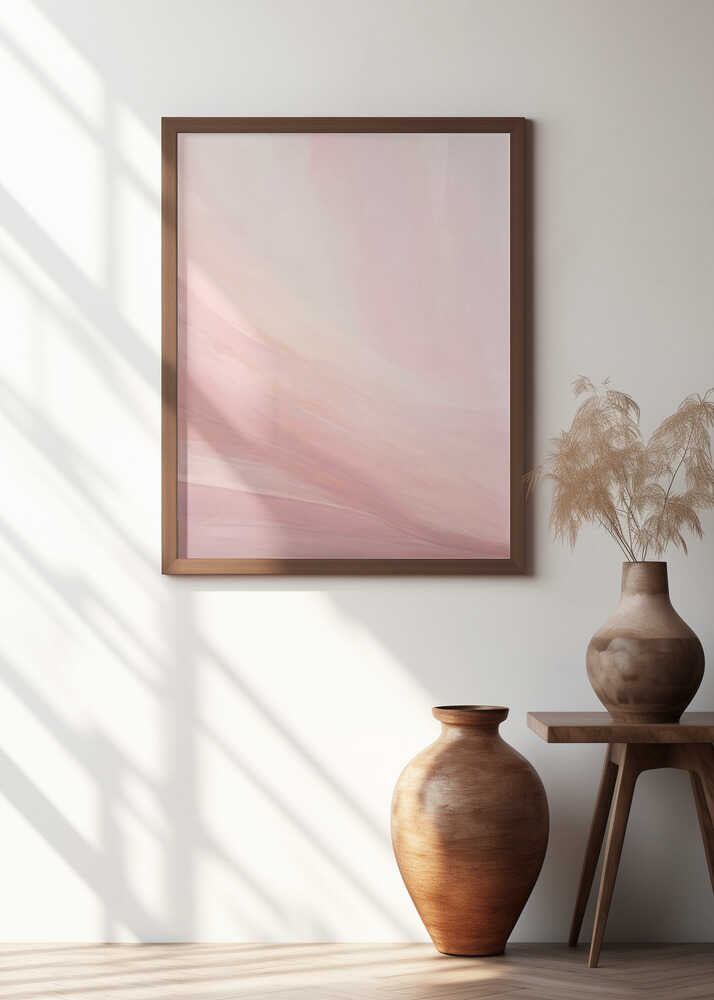 Abstraction In Soft Pink Hues