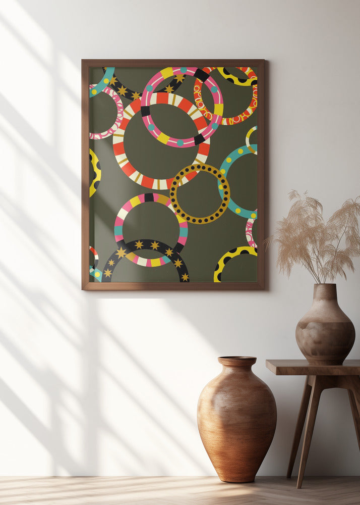 Abstract Pattern Of Overlapping Circles