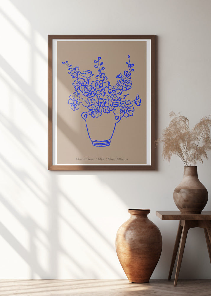 Blue Floral Elegance