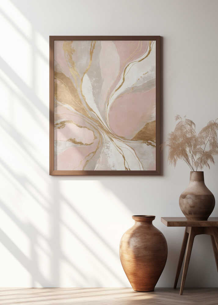 Golden Petal Swirl