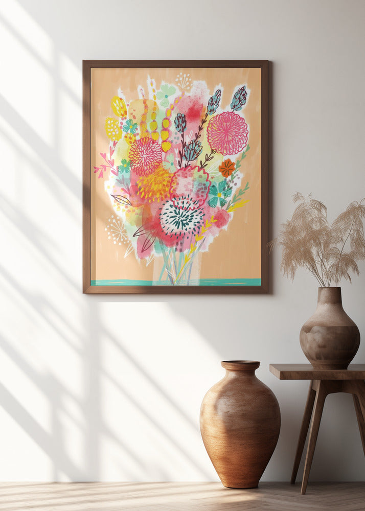 Vibrant Abstract  Bouquet