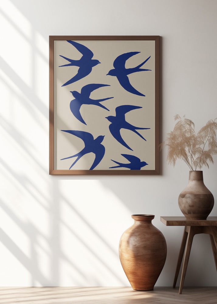 Blue Swallow Flight