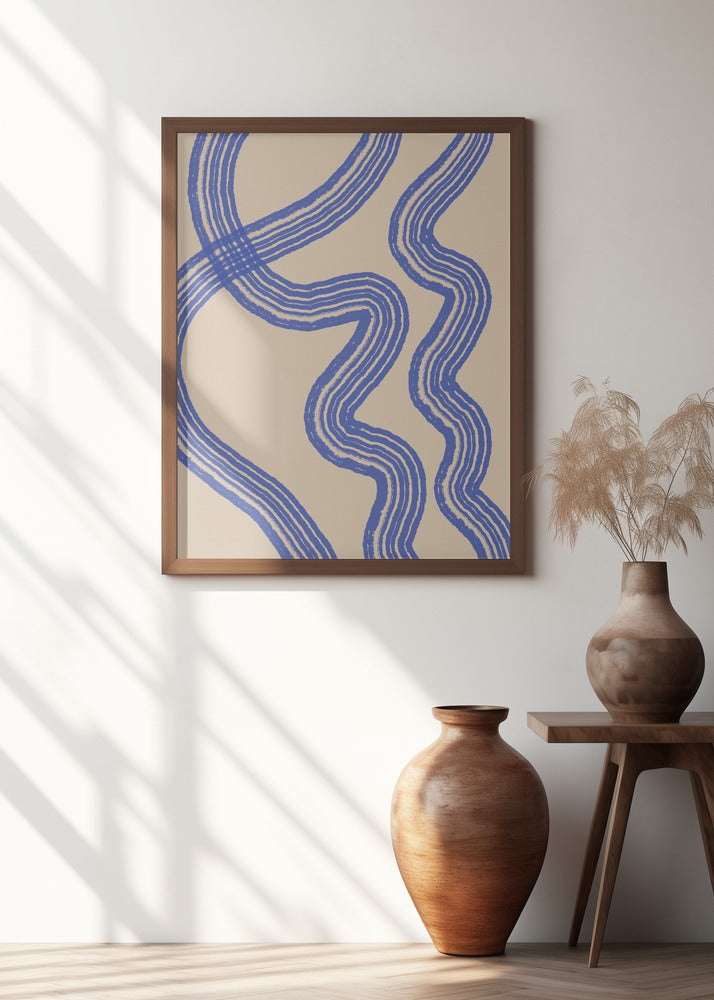 Blue Minimal Line