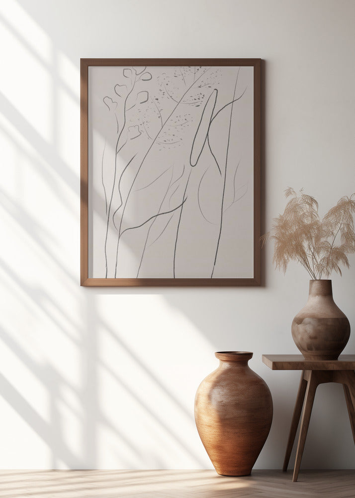 Modern Line art plant