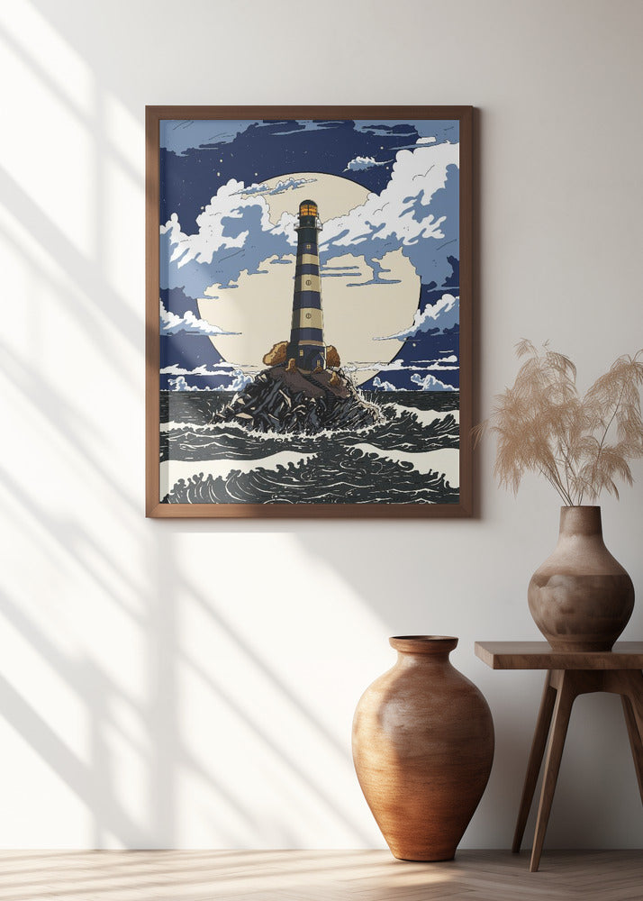 Lighthouse At Night