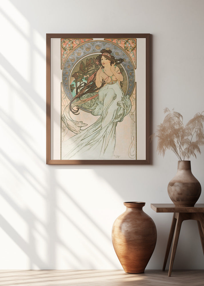 Music, From Les Arts (1898) By Alphonse Mucha