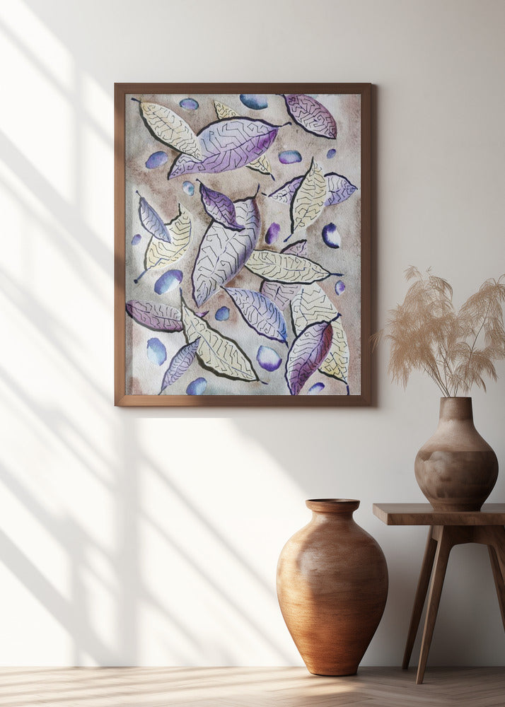 Watercolor Leaves