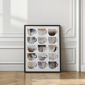 Art Prints of Dreamy Coffee Cups