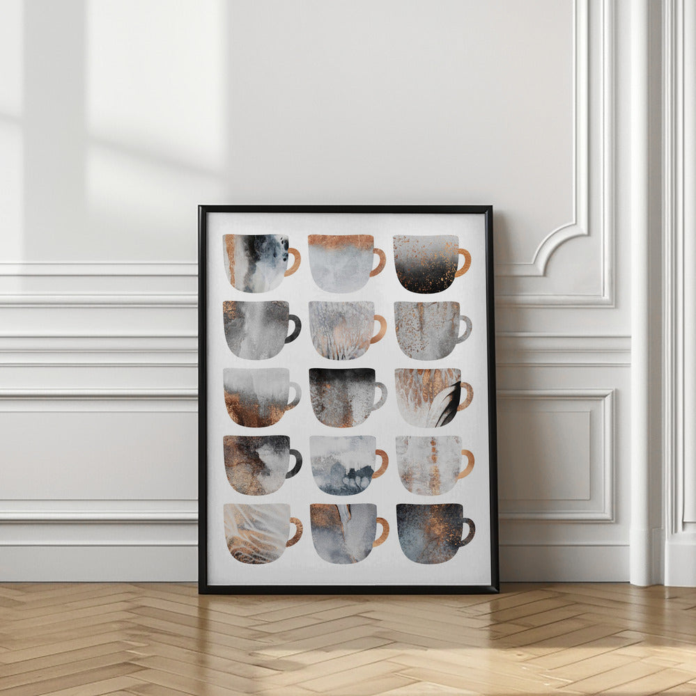 Art Prints of Dreamy Coffee Cups