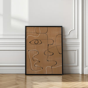 Art Prints of Abstract Face No3.