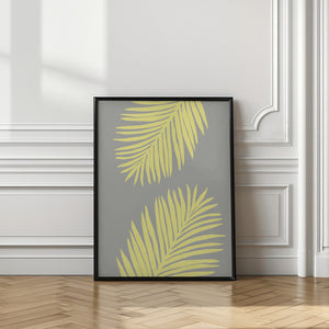 Art Prints of PALM LEAF 01 YELLOW