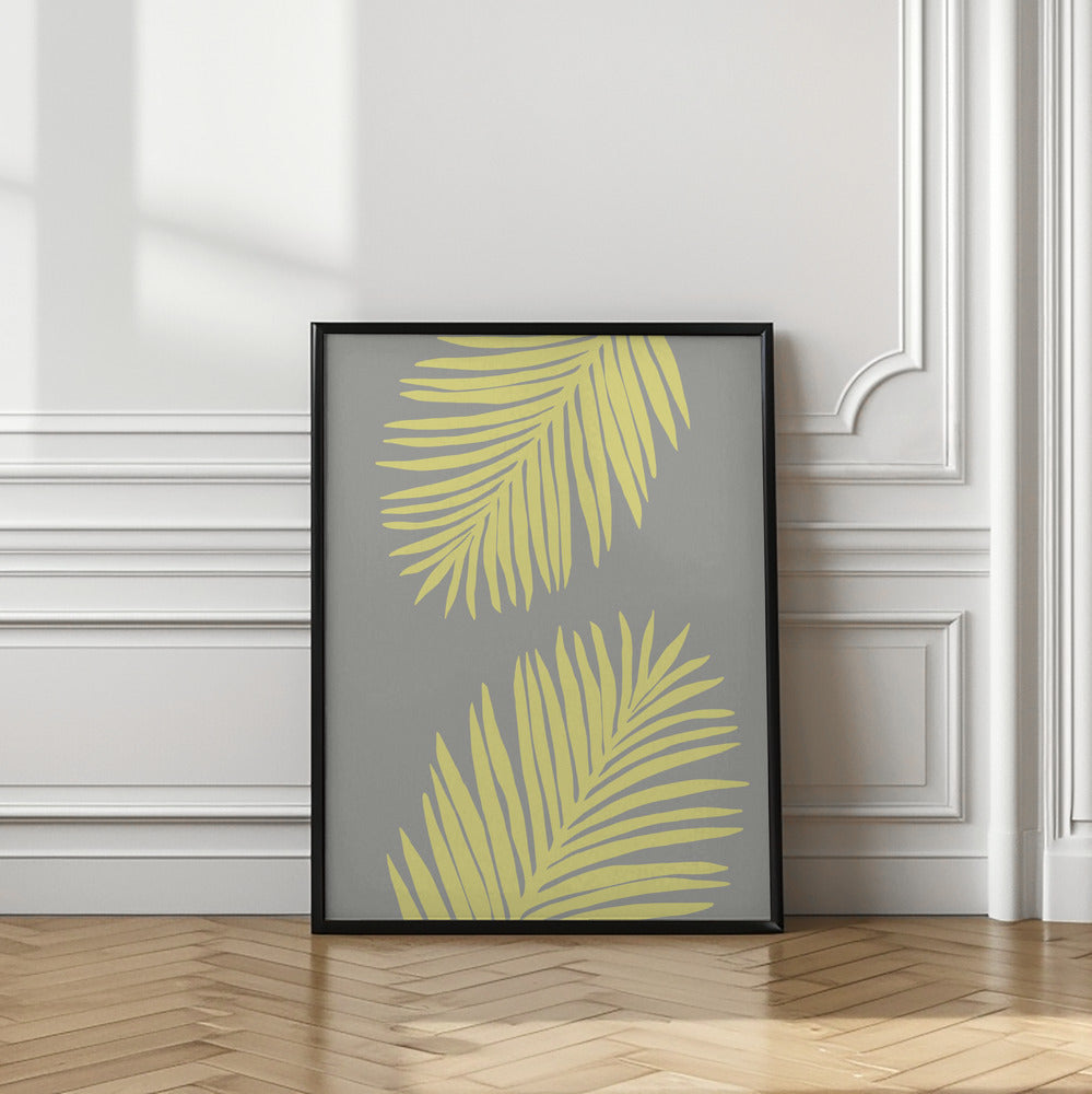 Art Prints of PALM LEAF 01 YELLOW
