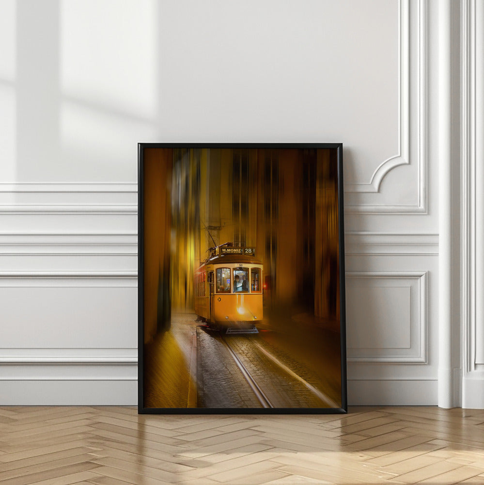 Art Prints of TRAM 28 at Night III