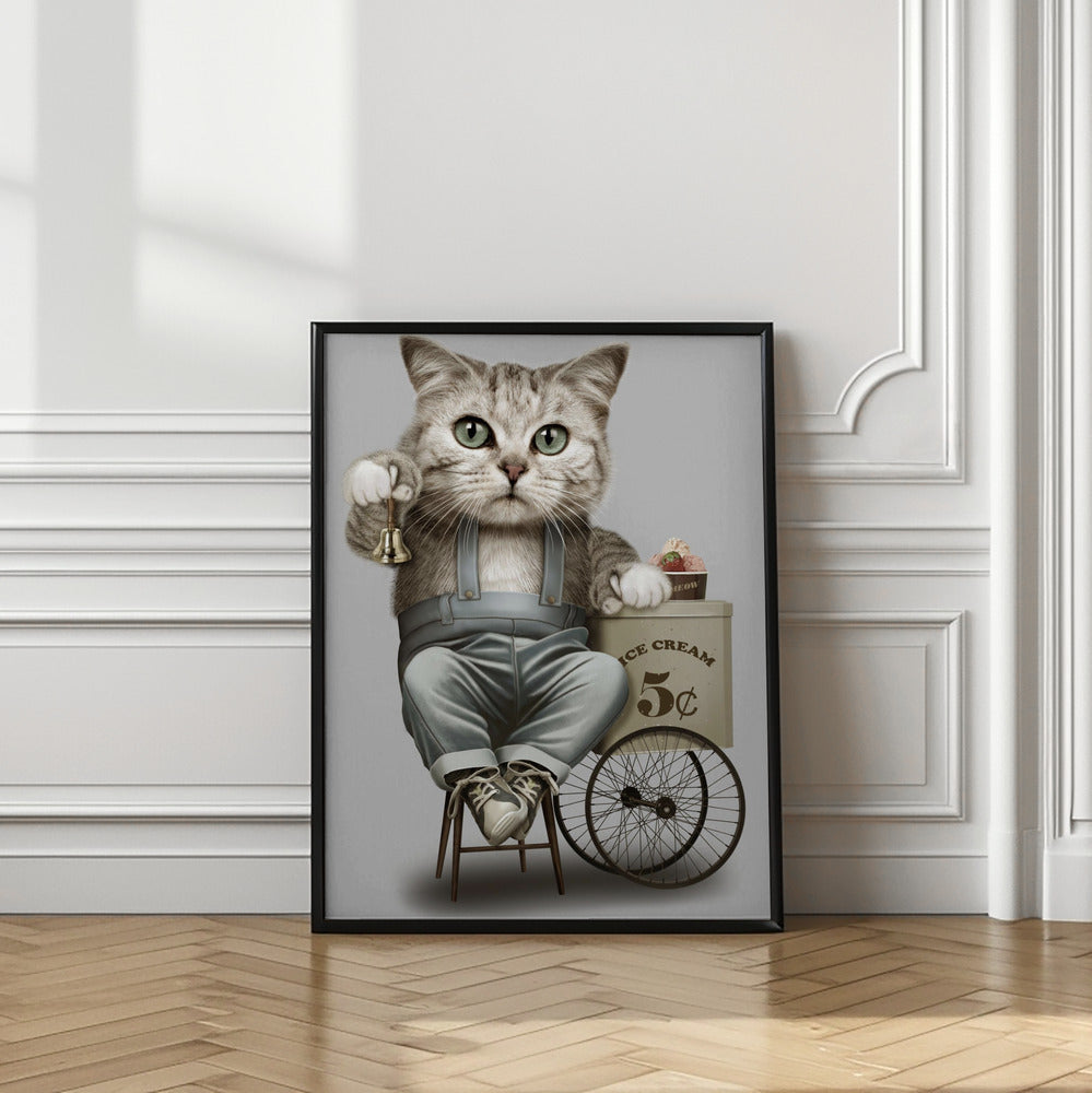 Canvas Art Print ice cream seller