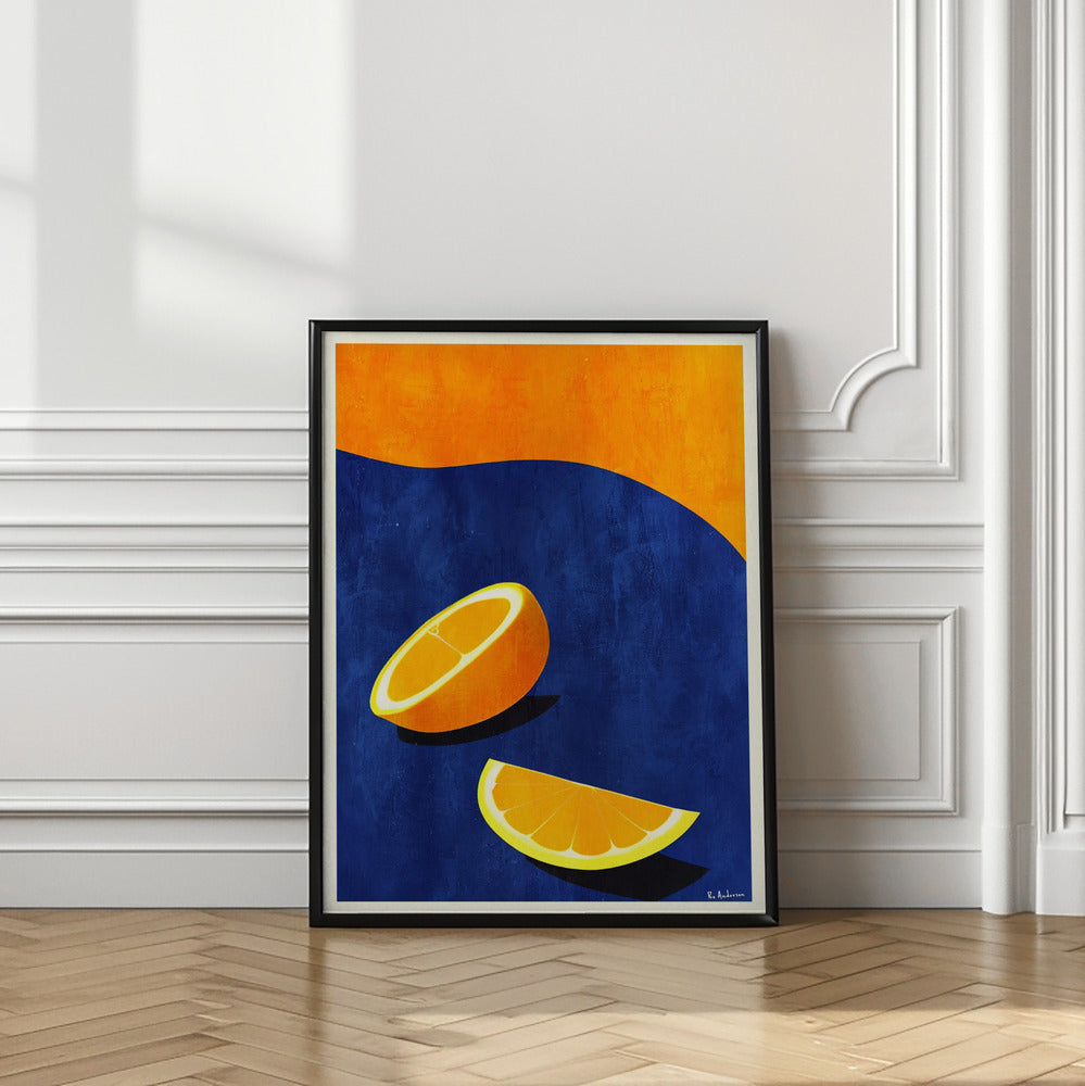 Art Prints of Petit Déjeuner, Deux Oranges