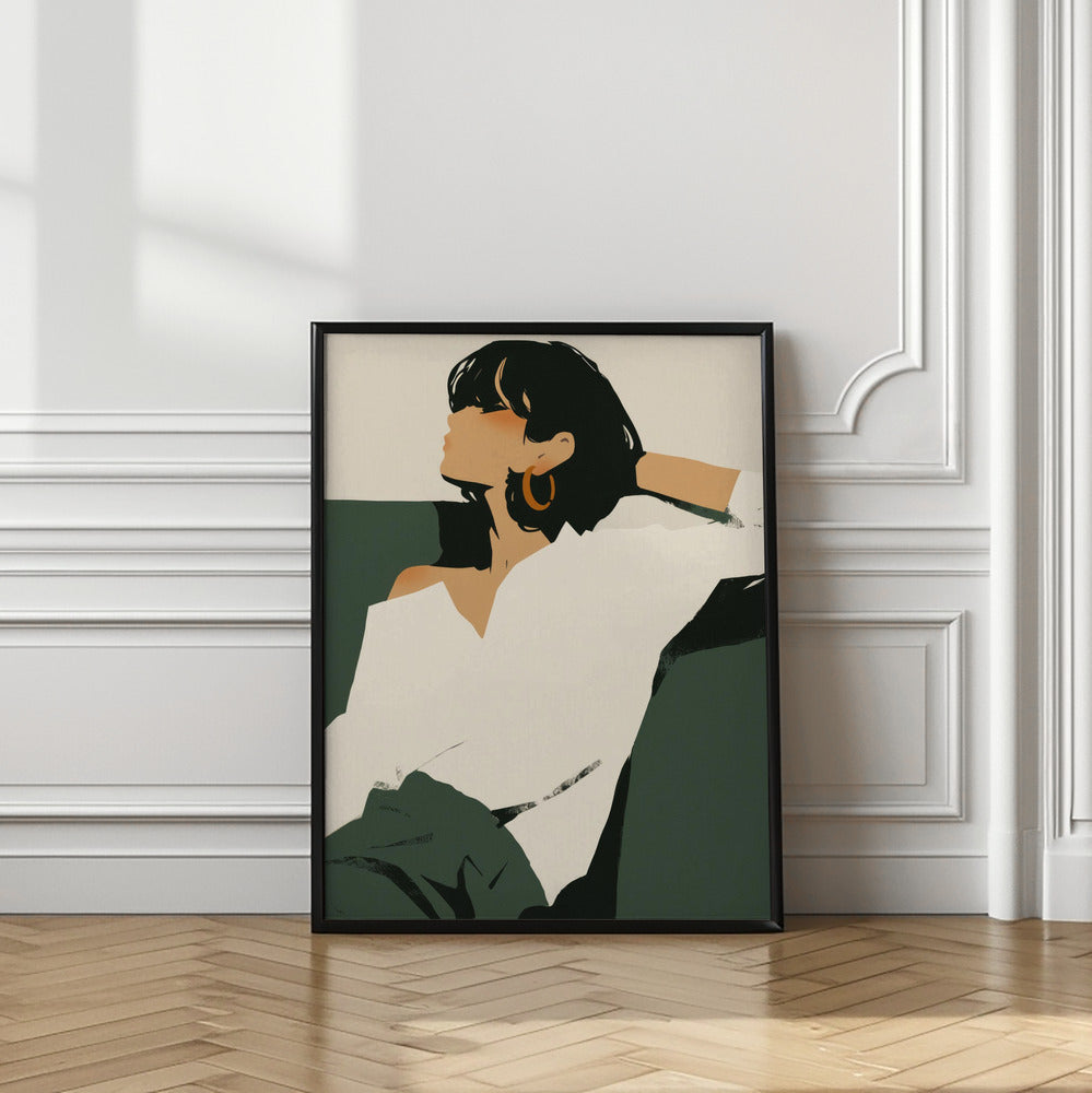 Art Prints of Relaxing woman