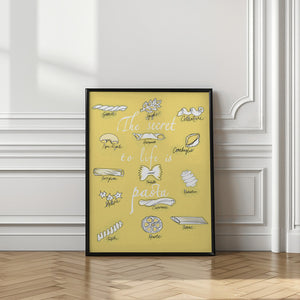 Art Prints of The Secret To Life Is Pasta