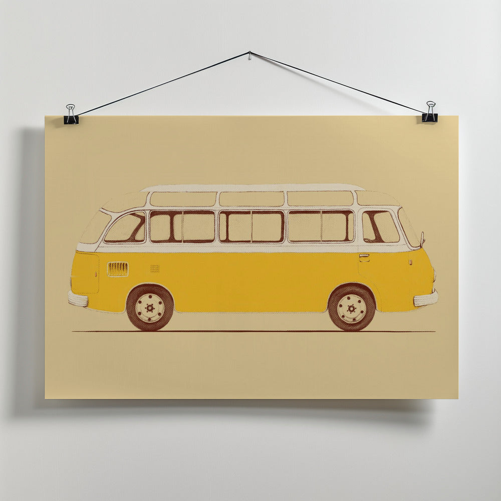 Art Prints of Yellow Van