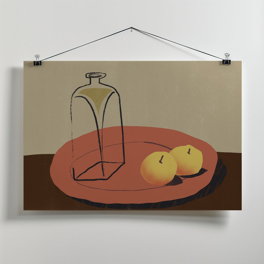 Art Prints of Jar and apple