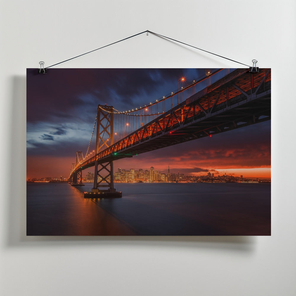 Art Prints of Fire over San Francisco