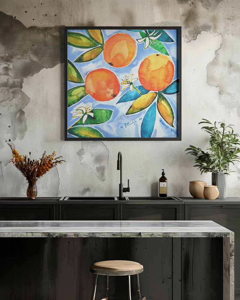 Oranges Blooming