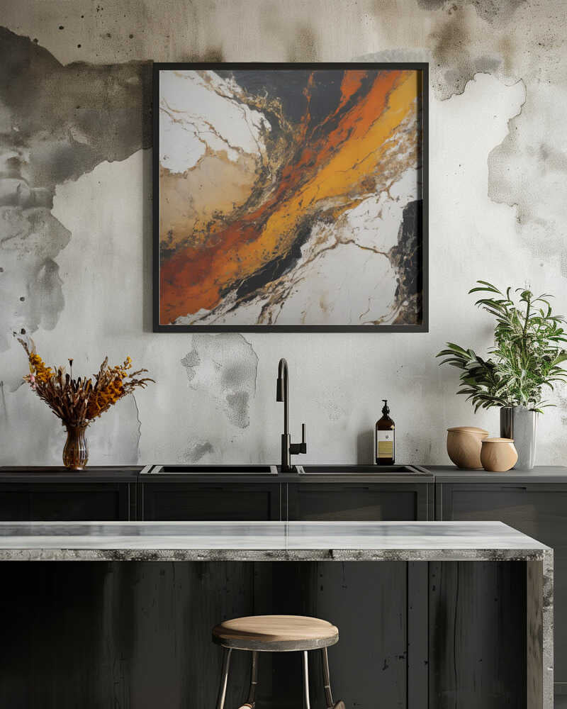 Fiery Marble Flow