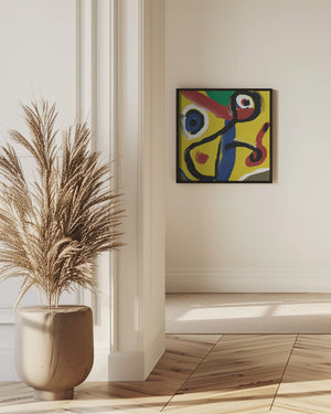 Art Prints of Abstract yellow oil painting