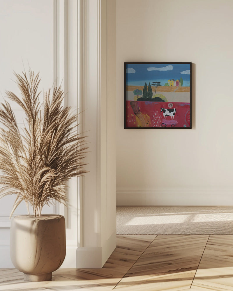 Art Prints of Cow In Field