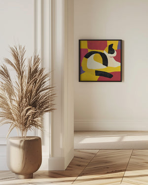 Art Prints of Mosaic cat painting