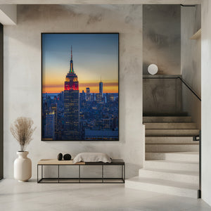 Art Prints of Blue Manhattan