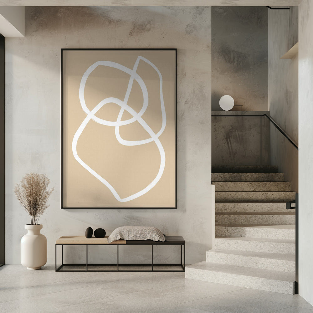 Art Prints of Beige Lines 03