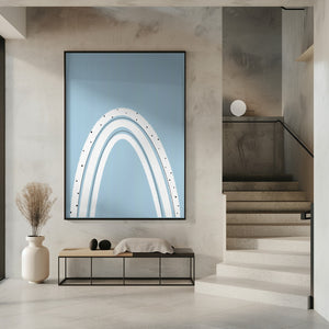 Art Prints of Black and White Rainbow