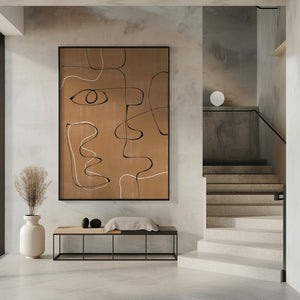 Art Prints of Abstract Face No3.