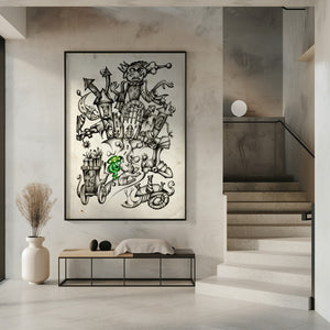 Art Prints of A gray mushroom cabbie No. 2