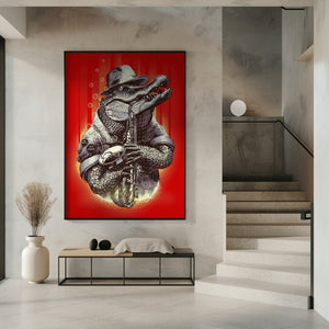 Canvas Art Print croc rocks