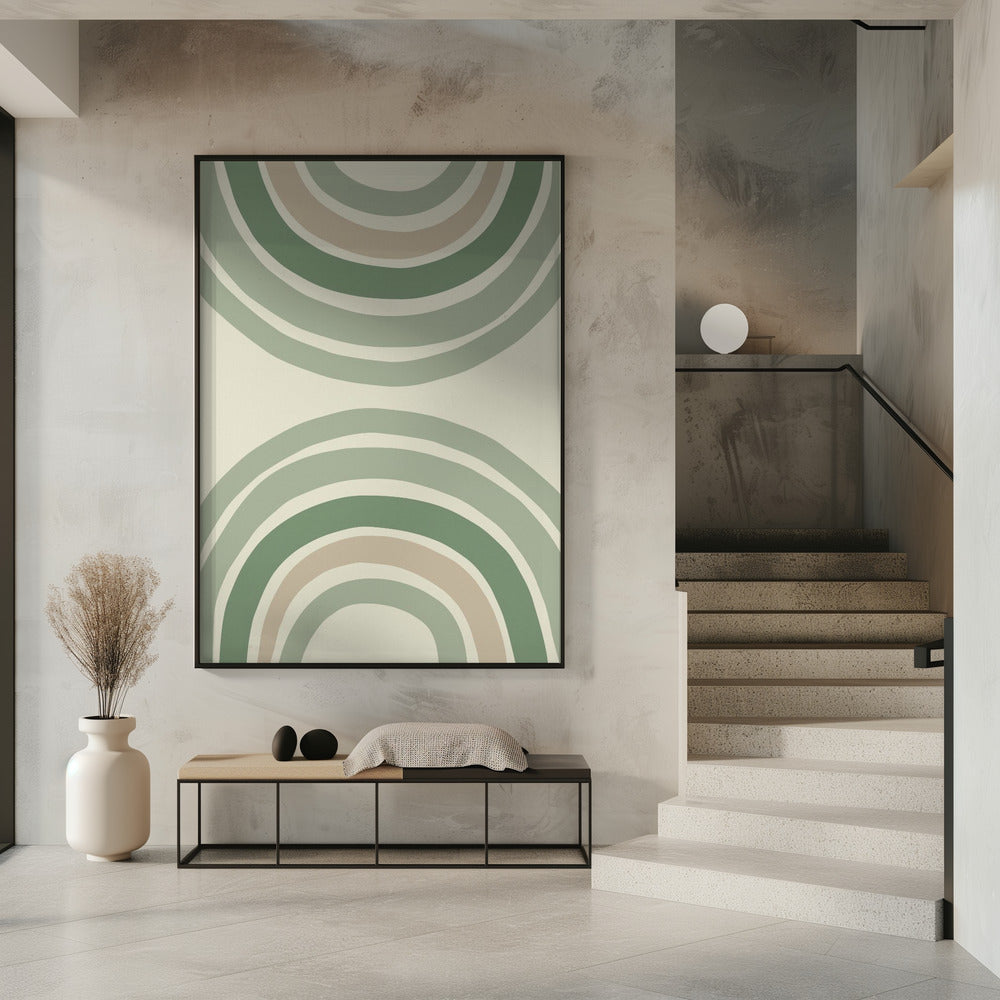 Art Prints of Green Rainbow