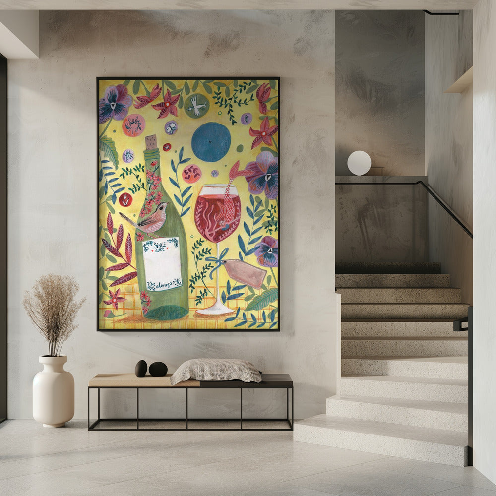 Art Prints of Mermaid Wine
