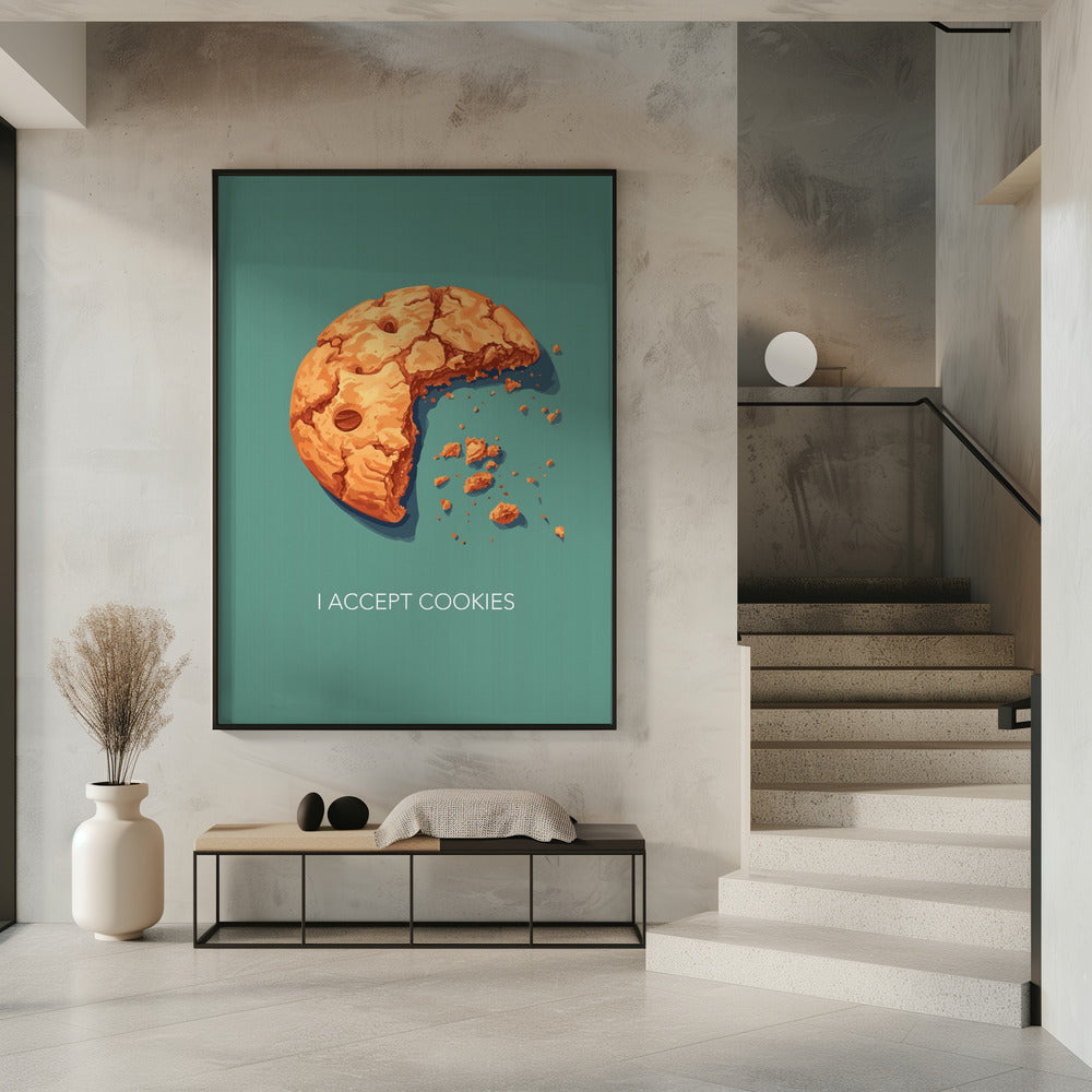 Art Prints of I Accept Cookies