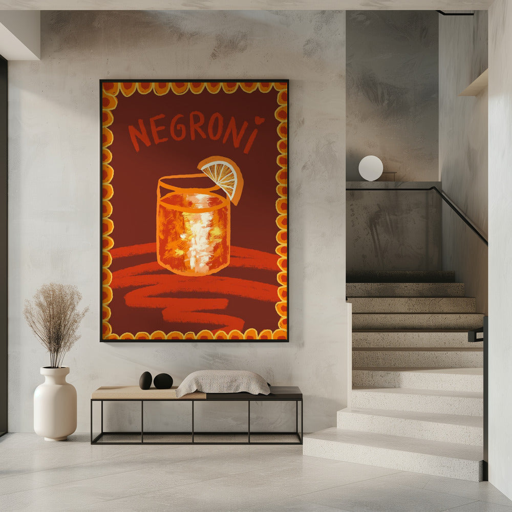 Art Prints of Cocktail Negroni