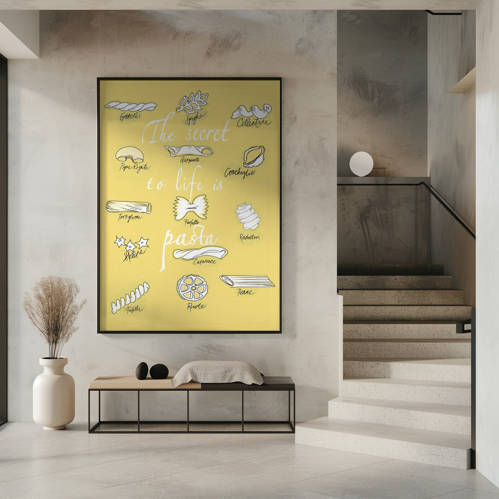 Art Prints of The Secret To Life Is Pasta
